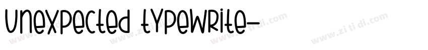 unexpected typewrite字体转换